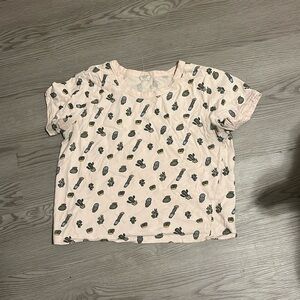 Middle kids cactus shirt, light pink, no stains, holes, rips or tears.